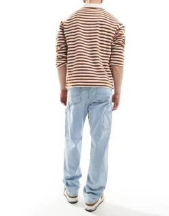 Jack & Jones Eddie Loose Painter Jean In Light Blue Wash For Men Lightblue Wash Sq738 -Men Style Shop 207096413 3