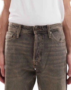 Jack & Jones Eddie Loose Jeans In Brown Tint Wash For Men Sq542 -Men Style Shop 207113998 4