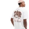 Jack & Jones Oversized T-shirt With Flower Back Print In White For Men Bright White -Men Style Shop 207116964 1 brightwhite