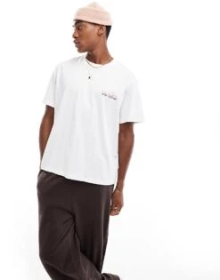 Jack & Jones Oversized T-shirt With Flower Back Print In White For Men Bright White -Men Style Shop 207116964 3