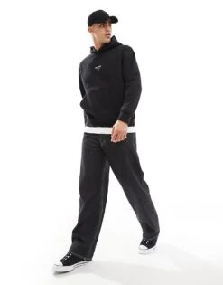 Jack & Jones Super Oversized 400gsm Heavyweight Hoodie With Studio Back Print In Black For Men -Men Style Shop 207146594 3