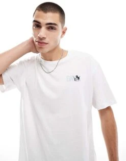 Jack & Jones Oversized T-shirt With Park Life Print In White For Men -Men Style Shop 207292033 2