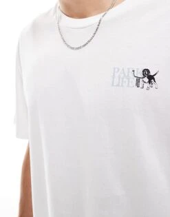 Jack & Jones Oversized T-shirt With Park Life Print In White For Men -Men Style Shop 207292033 3