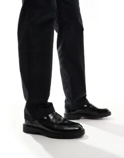 Jack & Jones Penny Loafer With Chunky Sole In Black For Men