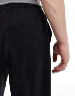 Jack & Jones Jersey Loose Trouser In Black For Men -Men Style Shop 207370411 4