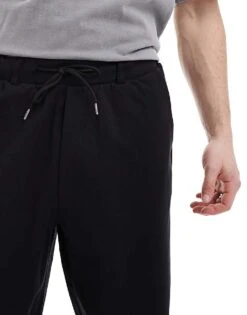 Jack & Jones Jersey Loose Trouser In Black For Men -Men Style Shop 207370411 5