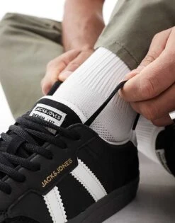 Jack & Jones Morden Special Trainer In Black For Men -Men Style Shop 207403758 3