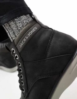 Jack & Jones Denver Combo Boot In Black For Men -Men Style Shop 207403896 4