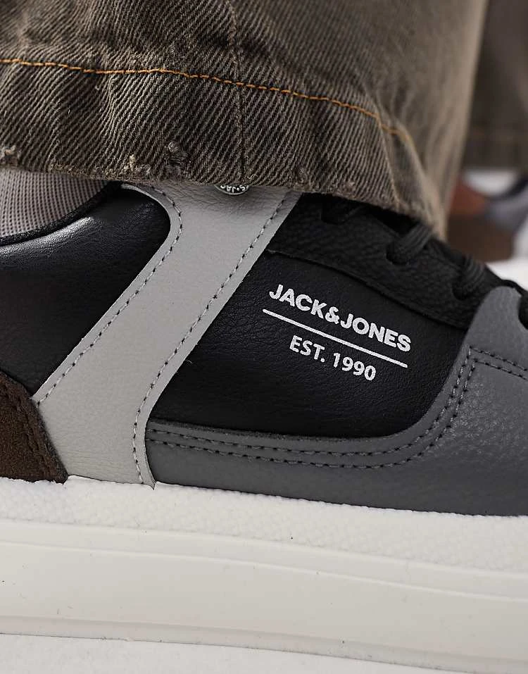 Jack & Jones Barton Combo Trainer In Black For Men 6 Jack & Jones Barton Combo Trainer In Black For Men - Image 4
