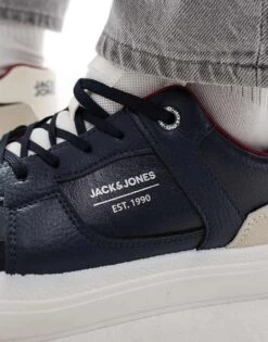 Jack & Jones Barton Combo Trainer In Navy For Men -Men Style Shop 207404412 5