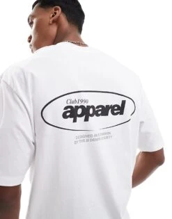 Jack & Jones Oversized T-shirt With Apparel Back Print In White For Men -Men Style Shop 207424757 1 white 1