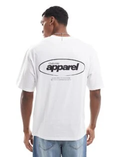 Jack & Jones Oversized T-shirt With Apparel Back Print In White For Men -Men Style Shop 207424757 4
