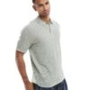 Jack & Jones Textured Knitted Polo In Light Green For Men Iceberg Green -Men Style Shop 207427895 1 iceberggreen