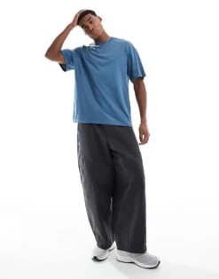 Jack & Jones Oversized T-shirt In Blue For Men Oceanview -Men Style Shop 207427978 2