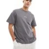 Jack & Jones Oversized Oversized Heavyweight T-shirt In Dark Grey For Men Castlerock -Men Style Shop 207428108 1 castlerock