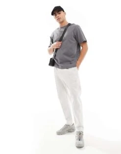 Jack & Jones Oversized Oversized Heavyweight T-shirt In Dark Grey For Men Castlerock -Men Style Shop 207428108 2