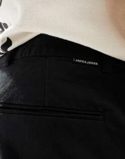 Jack & Jones Front Pleat Tapered Loose Chino In Black For Men -Men Style Shop 207428191 4