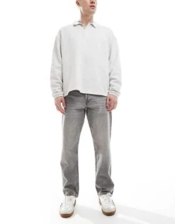 Jack & Jones Chris Straight Jeans In Grey Wash For Men Grey Denim -Men Style Shop 207428237 1 greydenim 1