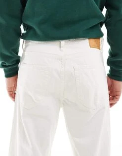 Jack & Jones Eddie Baggy Rigid Jeans In White For Men White Denim -Men Style Shop 207428238 5