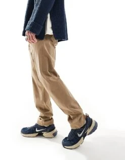 Jack & Jones Front Pleat Tapered Loose Chino In Beige For Men Elmwood