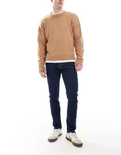 Jack & Jones Glenn Slim Fit Jeans In Dark Blue Wash For Men Blue Denim -Men Style Shop 207428334 1 bluedenim 1