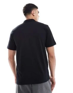 Jack & Jones Polo Shirt With Embroidered Logo In Black For Men -Men Style Shop 207428362 3