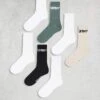Jack & Jones 7 Pack Sports Socks In Multi For Men White