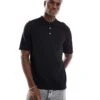 Jack & Jones Knitted Polo In Black For Men -Men Style Shop 207428770 1 black