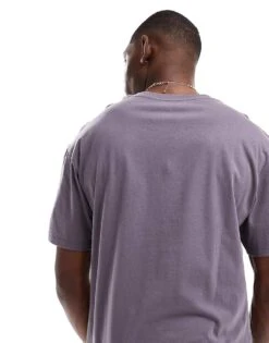 Jack & Jones Oversized T-shirt With Sun Embroidery In Purple For Men Shark -Men Style Shop 207439569 4