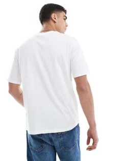 Jack & Jones Script Logo T-shirt In White For Men -Men Style Shop 207500204 3