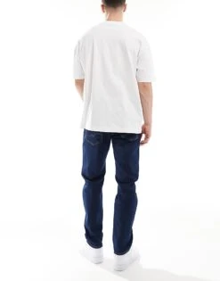 Jack & Jones Mike Tapered Jeans In Raw Indigo Wash For Men Dark Indigo Sq430 -Men Style Shop 207500398 2