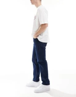 Jack & Jones Mike Tapered Jeans In Raw Indigo Wash For Men Dark Indigo Sq430 -Men Style Shop 207500398 3