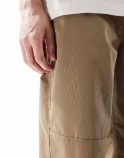 Jack & Jones Bill Wide Fit Workwear Chino In Beige For Men Elmwood -Men Style Shop 207500612 5