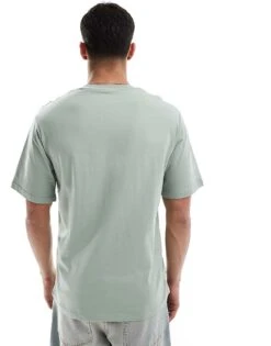 Jack & Jones Script Logo T-shirt In Green For Men Iceberg Green -Men Style Shop 207500644 4