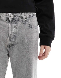 Jack & Jones Eddie Baggy Jeans In Grey Wash For Men Grey Sq061 -Men Style Shop 207500733 4