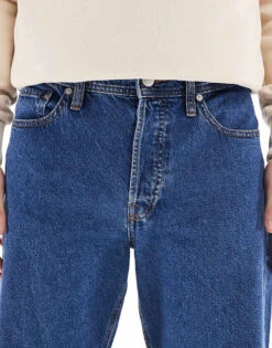 Jack & Jones Eddie Baggy Jeans In Mid Blue Wash For Men Mid Blue Sq741 -Men Style Shop 207500808 3