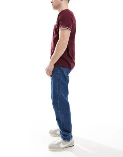 Jack & Jones Chris Straight Jeans In Mid Blue For Men Mid Blue Sq741 -Men Style Shop 207500840 3