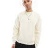 Jack & Jones Oversized Jumper In Cream For Men Sea Salt