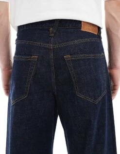 Jack & Jones Dave Wide Fit Jeans In Indigo Blue For Men Blue Denim -Men Style Shop 207601731 4