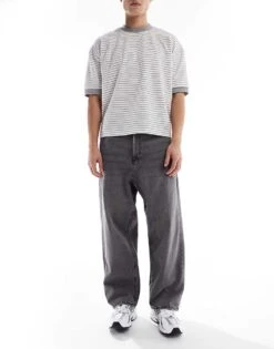 Jack & Jones Ron Skater Fit Jeans In Grey For Men Grey Denim