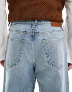 Jack & Jones Dave Wide Fit Jeans In Light Blue For Men Blue Denim -Men Style Shop 207602371 4