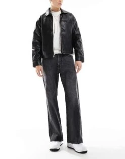 Jack & Jones Toby Flared Jeans In Washed Black For Men Black Denim -Men Style Shop 207602586 1 blackdenim 1