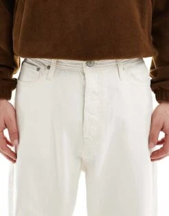 Jack & Jones Ron Skater Fit Jeans In Ecru For Men -Men Style Shop 207602851 5