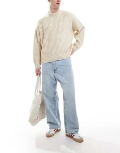 Jack & Jones Ron Skater Fit Jeans In Light Blue For Men Blue Denim