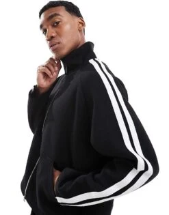 Jack & Jones Co-Ord With Side Stripe 8 Jack & Jones Co-Ord With Side Stripe -Men Style Shop 207603622 1 black