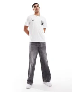 Jack & Jones Oasis T-shirt With Back Print In White For Men -Men Style Shop 207603784 3