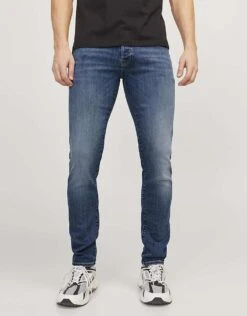 Jack & Jones Slim Fit Jeans In Blue Denim For Men -Men Style Shop 207649936 4