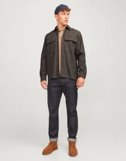 Jack & Jones Raymond Melange In Dark Brown For Men -Men Style Shop 207656590 2