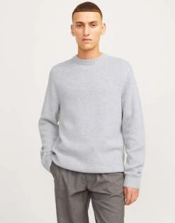 Jack & Jones Milano Stitch In Light Grey For Men