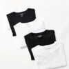 Jack & Jones 5 Pack Slim Fit T-shirt In White Black & Navy For Men -Men Style Shop 207721206 1 whiteblack
